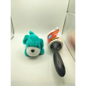 Vintage Ganz Plush Teal Puppy Dog Toy Small Blue Green Bean Bag Floppy Animal